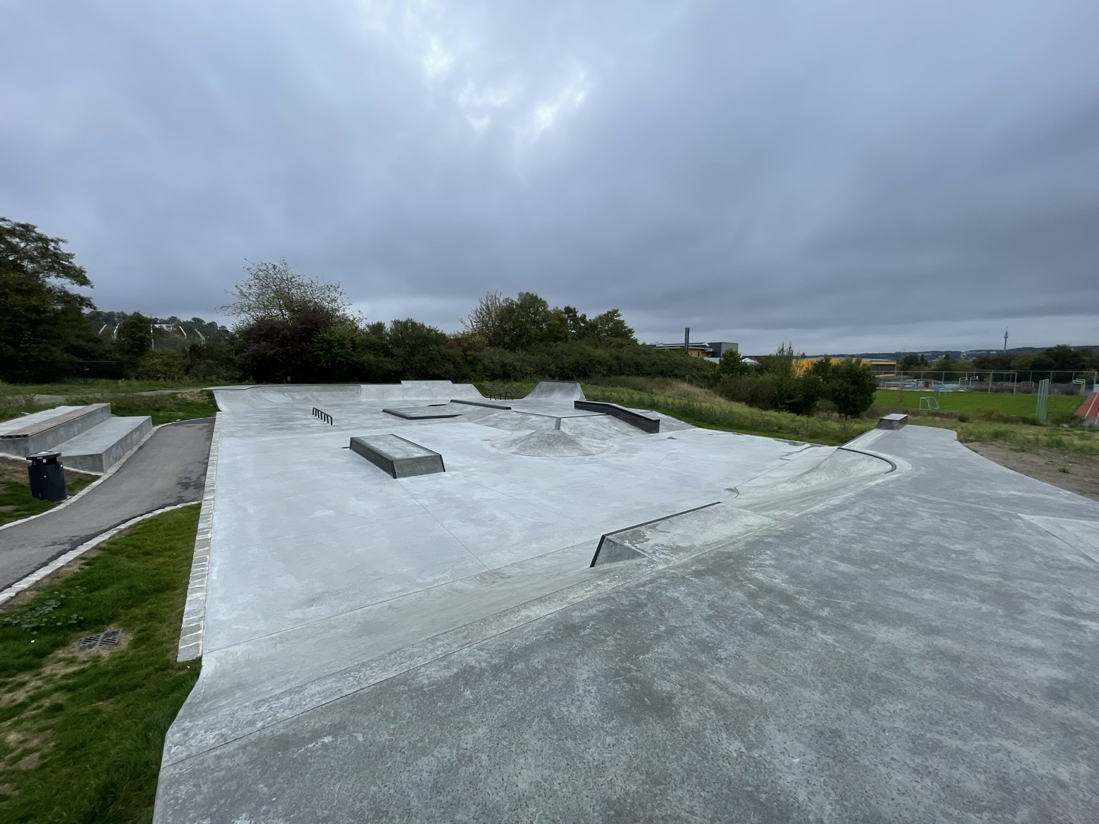 Übersicht des Skateparks Ansbach