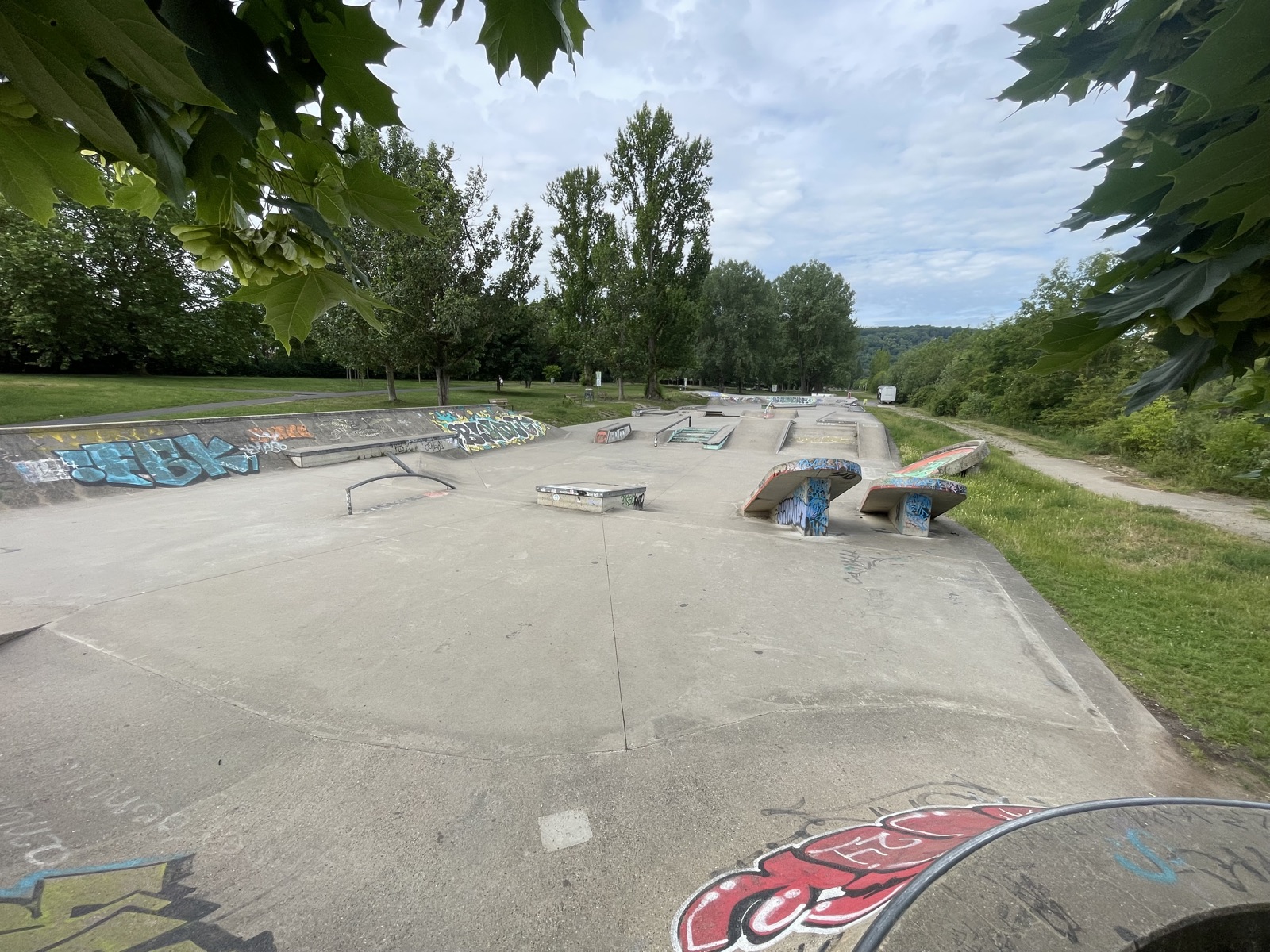 Übersicht des Skateparks Mainwiesen