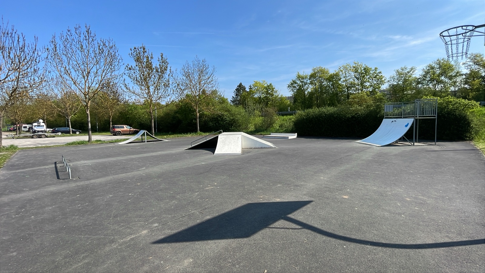 Übersicht des Skateparks Sommerhausen