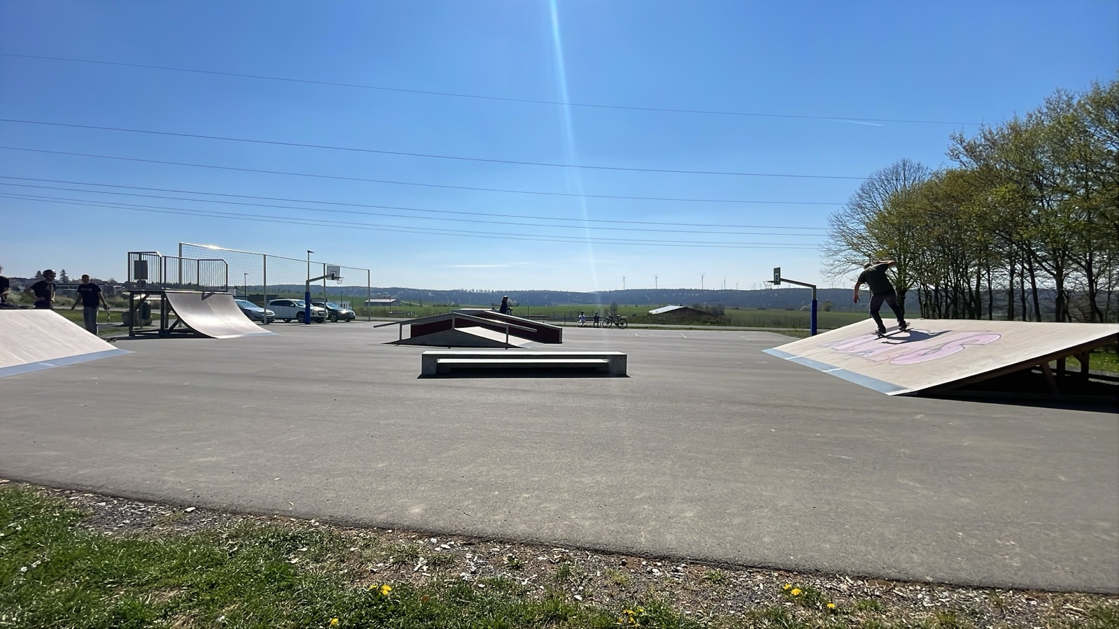 Übersicht des Skateparks Waldbrunn