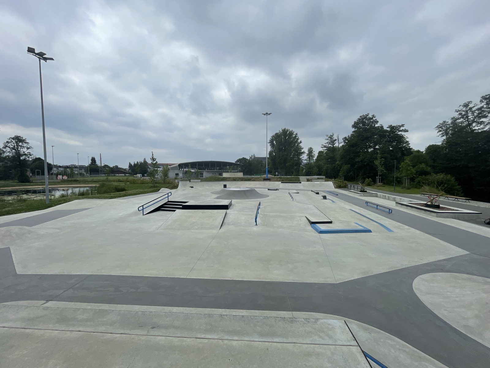 Übersicht des Skateparks Urban Sports Park Hof